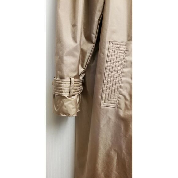VINTAGE ALEXANDRA LEIGH BY R.D. Trench Coat/Belt Color Beige Size 10 - Picture 7 of 11